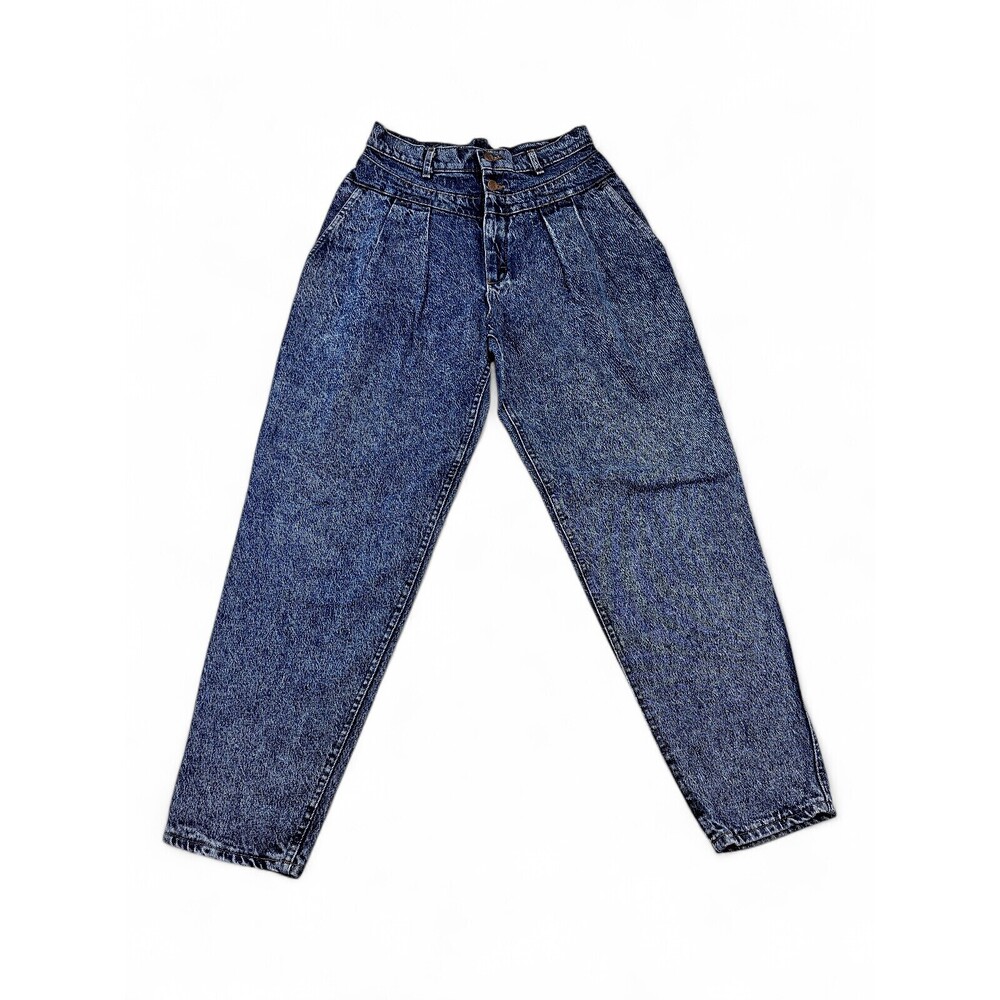 Lee‎ High-Rise Pleated Wide-Leg Jeans Vintage Acid Wash
